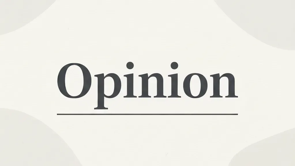 minimalistic card design stating Opinion minimalistic card design stating Opinion